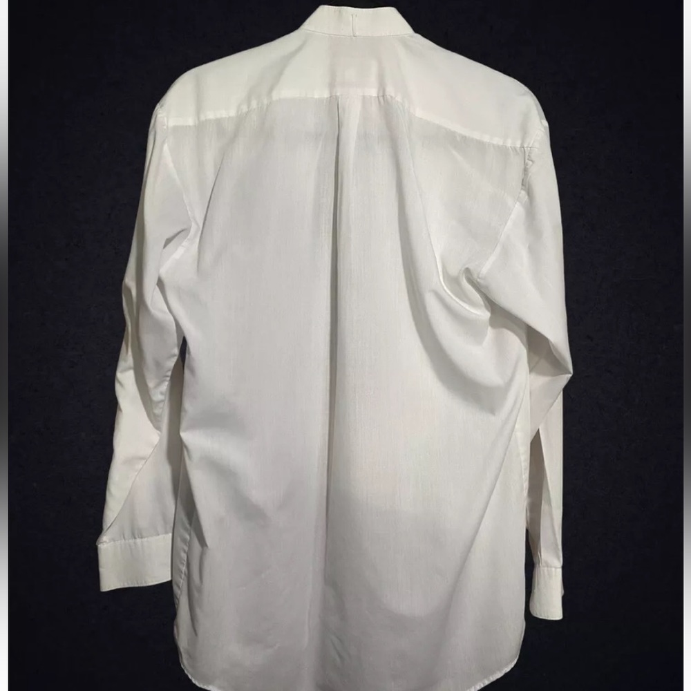 Crafters Collection White Tuxedo Button-Down Plea… - image 8